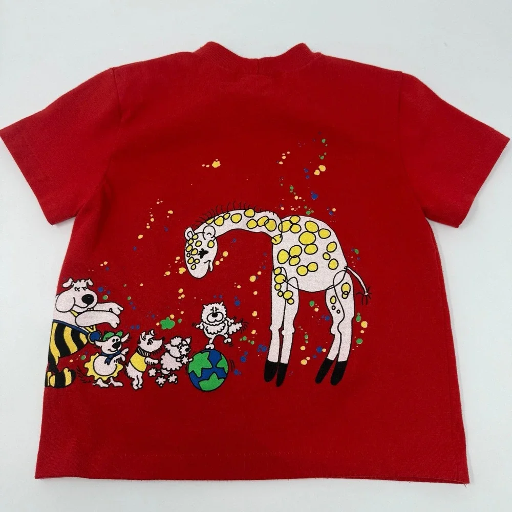 Vintage OshKosh Baby B'gosh circus animals T-Shirt Size 24 Months Made‎ In USA